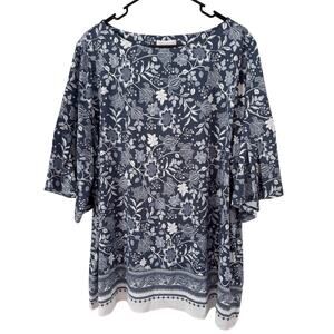 Charter Club Floral Pullover Stretchy Top Women’s Size 3X